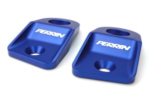 Subaru Crosstrek Radiator Bracket Set - Upper - Perrin Performance - Blue - `13-`17 Subaru Crosstrek Radiator Bracket Set - Upper - Perrin Performance - Blue - `13-`17